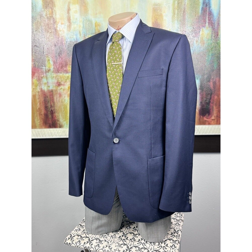 Mr. Start Mens NWOT Shoreditch Navy Blazer 40L  Custom MSRP $2230 - Picture 5 of 15